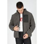 Lee Cooper Jose Erkek Dik Yaka Peluş Mont Antrasit - 2XL