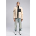 Lee Cooper Jose Erkek Dik Yaka Peluş Mont Ekru - 2XL
