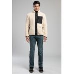 Lee Cooper Jose Erkek Dik Yaka Peluş Mont Ekru