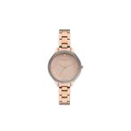 Lee Cooper Kadın Saat, Rose Gold Kadran, Rose Gold Kasa, Rose Kordon, Quartz, 3ATM, LC07389.410