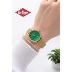 Lee Cooper Küçük Kasa Vintage Hasır Kordon 2 Yıl Garantili 3 Atm Kadın Kol Saati+Bileklik 08292.170