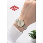 Lee Cooper Küçük Kasa Vintage Hasır Kordon 2 Yıl Garantili 3 Atm Kadın Kol Saati+Bileklik 08292.230 - Standart