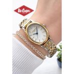 Lee Cooper Küçük Kasa Vintage Özel Tasarım 2 Yıl Garantili 3 Atm Kadın Kol Saati+Bileklik 08319.220S - Standart