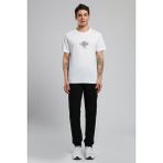 Lee Cooper Lev Erkek O Yaka T-Shirt Beyaz