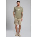 Lee Cooper Lev Erkek O Yaka T-Shirt Haki