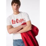 Lee Cooper Londonlogo Erkek %100 Pamuk O Yaka T-Shirt Beyaz-K - 2XL