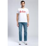 Lee Cooper Londonlogo Erkek %100 Pamuk O Yaka T-shirt Beyaz-k