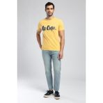 Lee Cooper Londonlogo Erkek %100 Pamuk O Yaka T-Shirt Safran - 2XL - Sarı