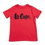 Lee Cooper Londonlogo Erkek Çocuk %100 Pamuk O Yaka T-Shirt Kırmızı - 4