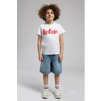 Lee Cooper Londonlogo Erkek Çocuk %100 Pamuk T-Shirt Beyaz-K