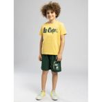 Lee Cooper Londonlogo Erkek Çocuk Basic%100 Pamuk Baskılı Bisiklet Yaka T-Shirt Sarı, 12 Yaş, 262 LCB 242001, SARI, Erkek Çocuk