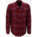 Lee Cooper Merlın Erkek Dokuma Uzun Kol Gömlek Kırmızı-Lacivert Ekoseli