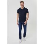 Lee Cooper Mixed Erkek %100 Pamuk Polo Yaka T-Shirt Lacivert