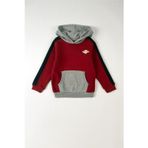 Lee Cooper Mobo Erkek Çocuk Kapüşonlu Sweatshirt Kırmızı - Grimelanj