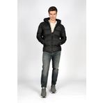 Lee Cooper Monce Erkek Kapüşonlu Şişme Mont Siyah