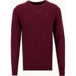 Lee Cooper Mor Erkek Yuvarlak Yaka Regular Fit Kırçıllı Kazak 261 Lcm 241019 Jos Mürdüm - XL