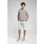 Lee Cooper Mules Erkek %100 Pamuk Polo Yaka T-Shirt Gri