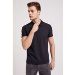 Lee Cooper Nature Erkek %100 Pamuk Baskılı Polo Yaka T-shirt Siyah