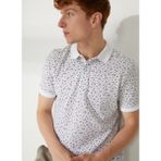 Lee Cooper Newbernard Erkek %100 Pamuk Polo Yaka T-Shirt Beyaz - 2XL