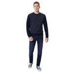 Lee Cooper Newdiagonal Erkek Bisiklet Yaka Sweatshirt Lacivert