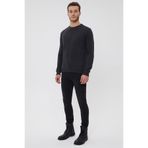 Lee Cooper Newdwade Erkek Bisiklet Yaka Sweatshirt Antrasit Melanj