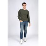 Lee Cooper Newdwade Erkek O Yaka Sweatshirt Açık Haki