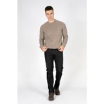 Lee Cooper Newdwade Erkek O Yaka Sweatshirt Koyu Bej