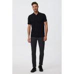 Lee Cooper Newpine Erkek %100 Pamuk Polo Yaka T-Shirt Siyah - 2XL