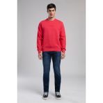 Lee Cooper Noahes Erkek O Yaka Sweatshirt Kirmizi - Kırmızı - XL