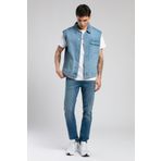 Lee Cooper Over Vest Erkek Jean Yelek