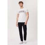 Lee Cooper Pers Erkek %100 Pamuk O Yaka T-Shirt Off White - Beyaz - 2XL