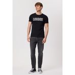 Lee Cooper Pers Erkek %100 Pamuk O Yaka T-Shirt Siyah
