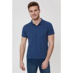 Lee Cooper Polite Erkek %100 Pamuk Polo Yaka T-Shirt İndigo