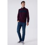 Lee Cooper Poys Erkek Sweatshırt Bordo - 2XL