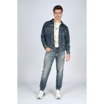 Lee Cooper Puebla 6 Erkek Jean Ceket - Denim - 2XL