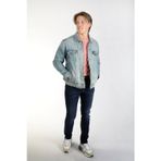 Lee Cooper Puebla Erkek %100 Pamuk Jean Ceket Caesar Blue Light