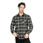 Lee Cooper Regular Fit Haki Gömlek, S, 251 LCM 241009, HAKİ-SİYAH EKOSE, Erkek
