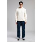 Lee Cooper Ricky Erkek Hıgh Rıse Straıght %100 Pamuk Rahat Kesim Yüksek Bel Düz Paça Jean Pantolon Mavi - 34 - 30