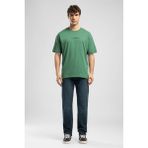 Lee Cooper Rıcky Erkek High Rise Straight Fit Pamuklu Jean Pantolon Yeşil - 33 - 32