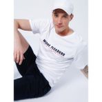 Lee Cooper Sanders Erkek %100 Pamuk Bisiklet Yaka T-shirt Beyaz