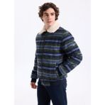 Lee Cooper Santos Erkek Klasik Yaka %100 Pamuk Mont Lacivert Yeşil - Lacivert - Yeşil
