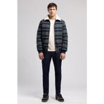 Lee Cooper Santos Erkek Klasik Yaka %100 Pamuk Mont Lacivert Yeşil