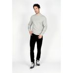 Lee Cooper Shawn Erkek O Yaka Sweatshirt Buz Gri