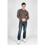 Lee Cooper Smith Erkek O Yaka Triko Kazak Vizon - 2XL