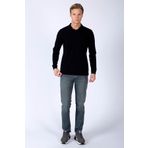 Lee Cooper Soon Erkek %100 Pamuk Uzun Kol T-Shirt Siyah