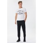 Lee Cooper Stylish Erkek Bisiklet Yaka T-Shirt Beyaz - 2XL