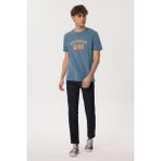 Lee Cooper Sunny Erkek %100 Pamuk O Yaka T-Shirt İndigo