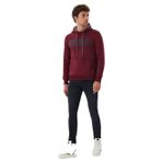 Lee Cooper Tess Erkek Kapüşonlu Sweatshırt Mürdüm