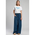 Lee Cooper Tessa Yüksek Bel Normal Kesim Düz Paça Campari Light Kadın Jean Pantolon - XL - Mavi