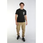 Lee Cooper Tesse Erkek %100 Pamuk O Yaka T-shirt Siyah